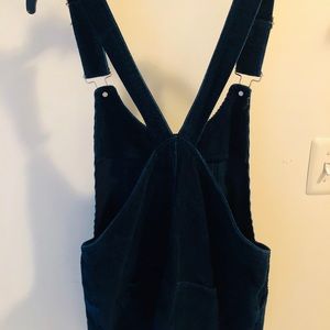 Zara corduroy overall dress